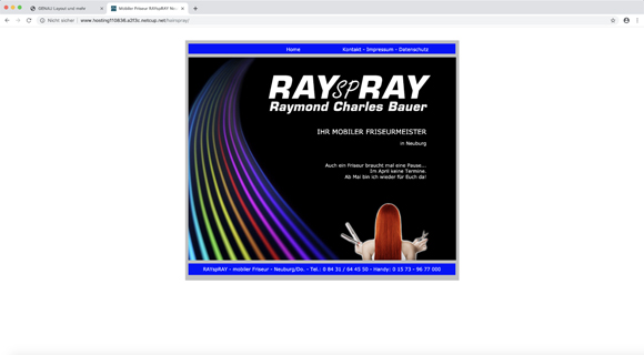 Rayspray, mobiler Friseur